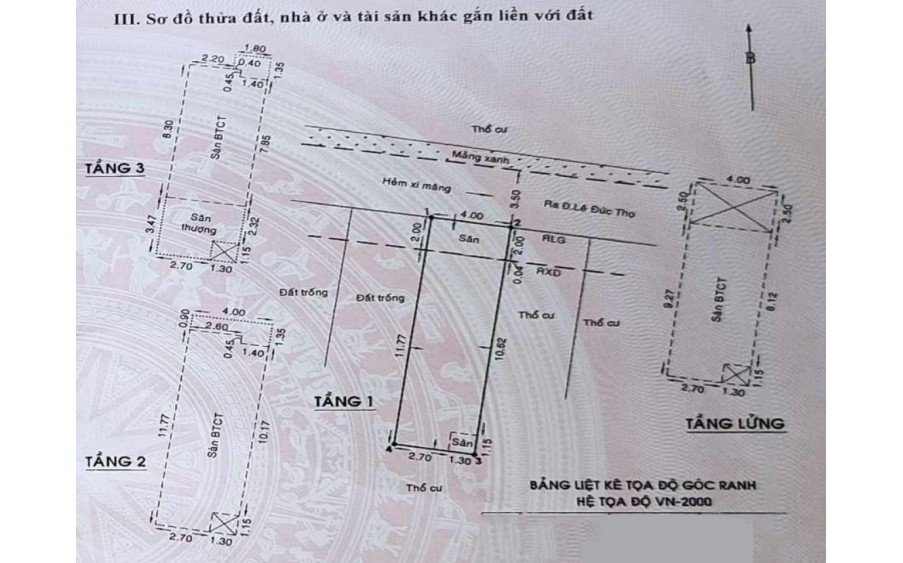 Bán nhà Lê Đức Thọ P. 13 Q. Gò Vấp, 4T, giá giảm còn 6.x tỷ